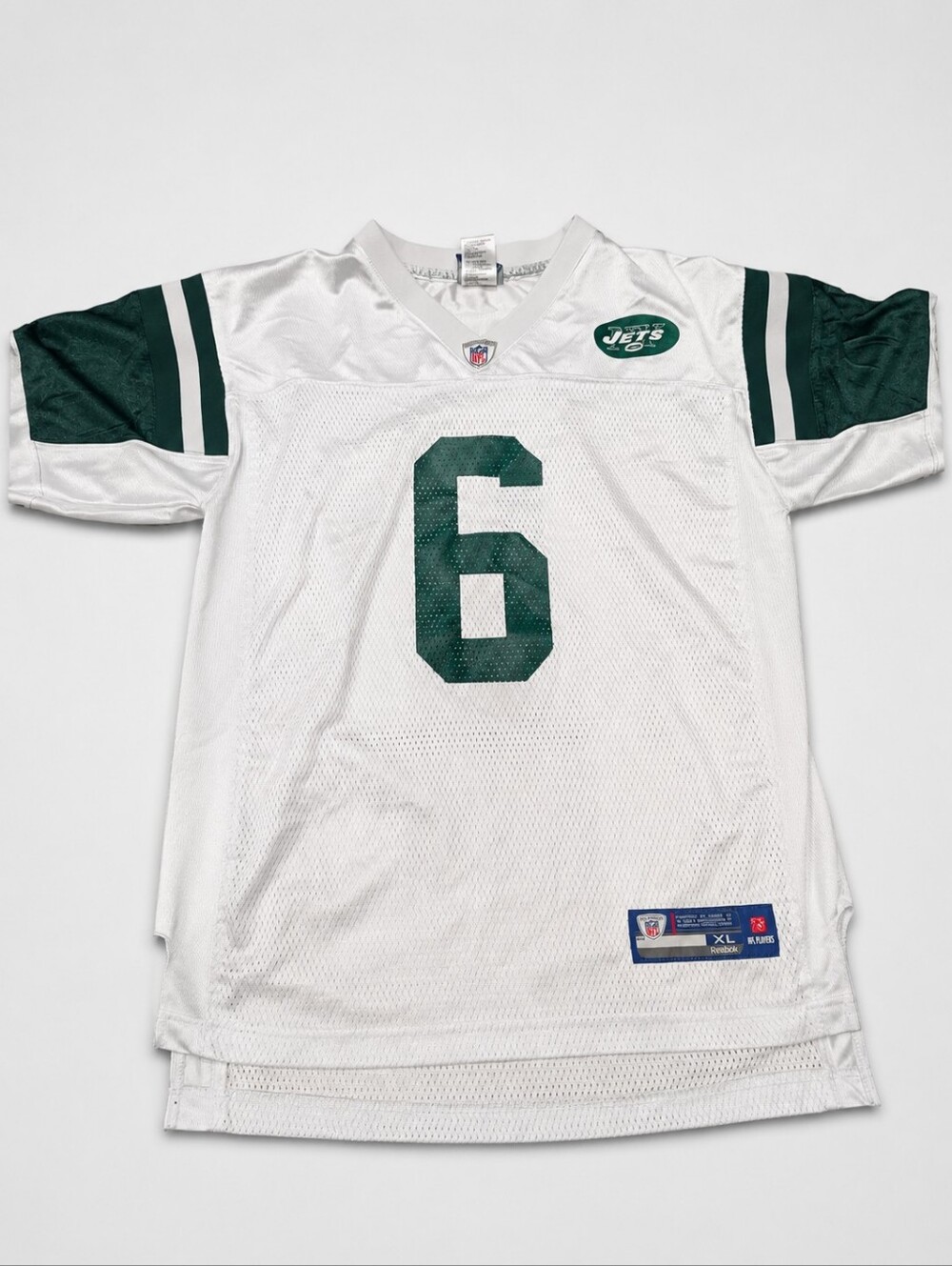 NFL Jets Kids White & Green #6 Team Jersey